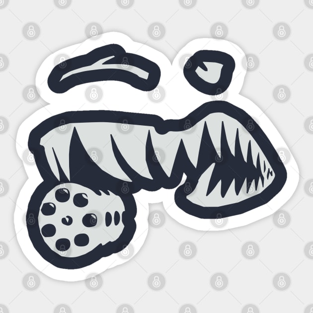 A10 Warthog Teeth Sticker by Wykd_Life